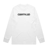 Throttle Co Loop Long Sleeve Tee White Front