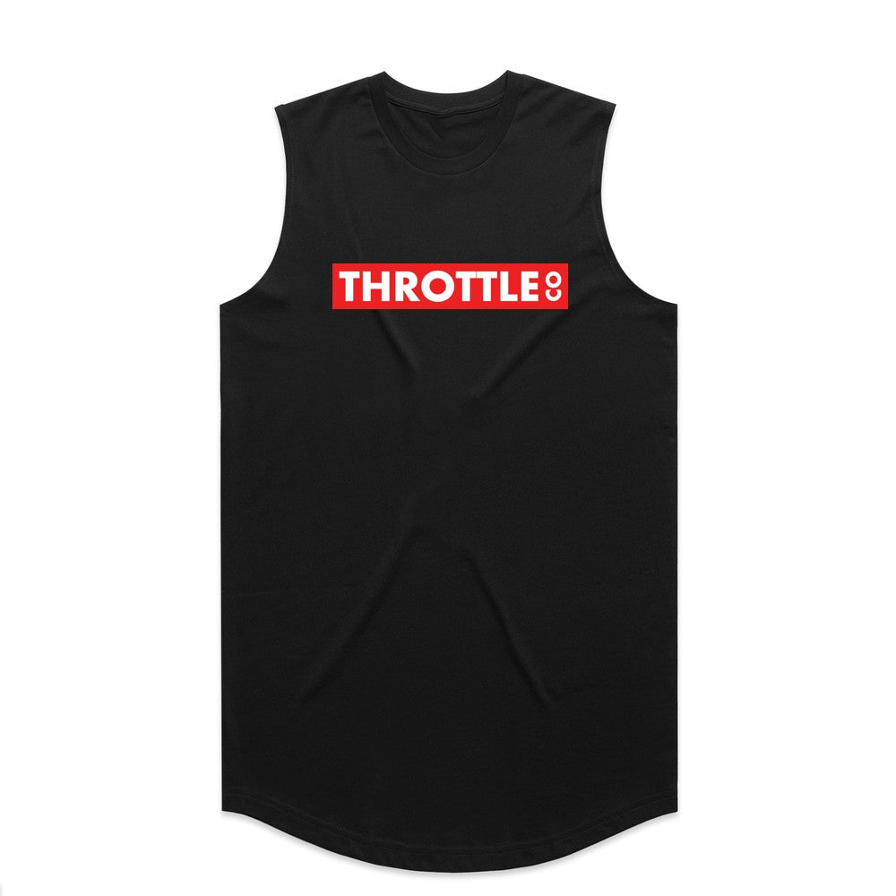 Throttle Co Red Box Drop Tank Black Front