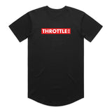 Throttle Co Red Box Drop Tee Black Front
