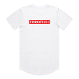 Throttle Co Red Box Drop Tee White Front