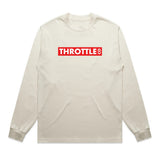 Throttle Co Red Box Heavyweight Long Sleeve Tee Tan Front