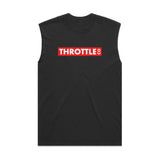 Throttle Co Red Box Heavyweight Tank Faded Black Front