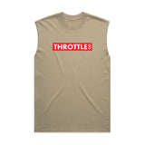 Throttle Co Red Box Heavyweight Tank Faded Khaki Front