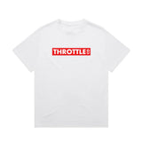 Throttle Co Red Box Heavyweight Tee White Front
