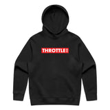 Throttle Co Red Box Hoodie Black Front