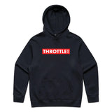 Throttle Co Red Box Hoodie Ink Blue Front