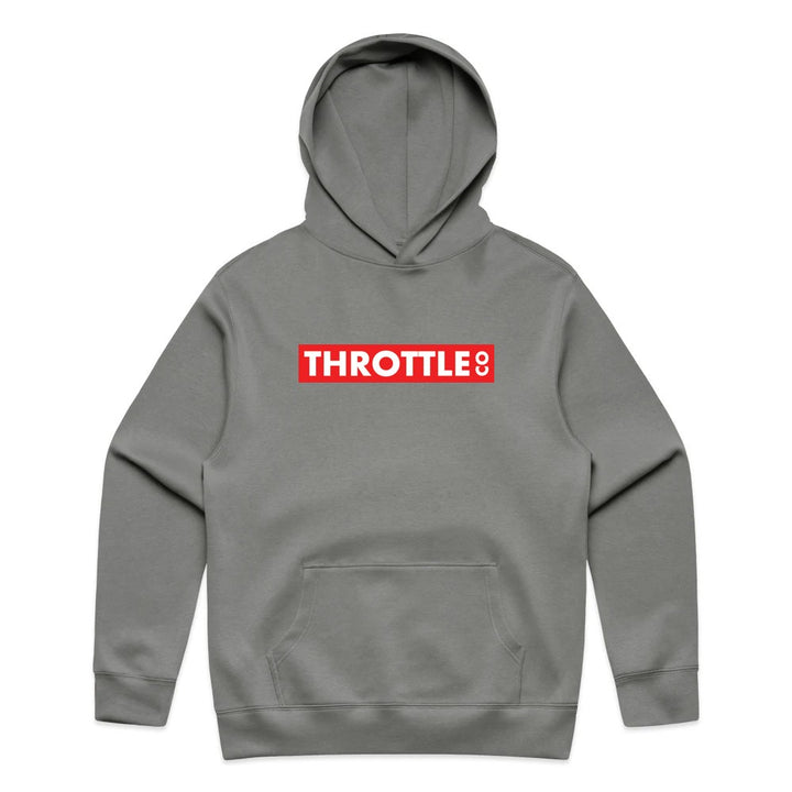 Throttle Co Red Box Hoodie Shadow Front