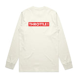 Throttle Co Red Box Long Sleeve Tee Tan Front