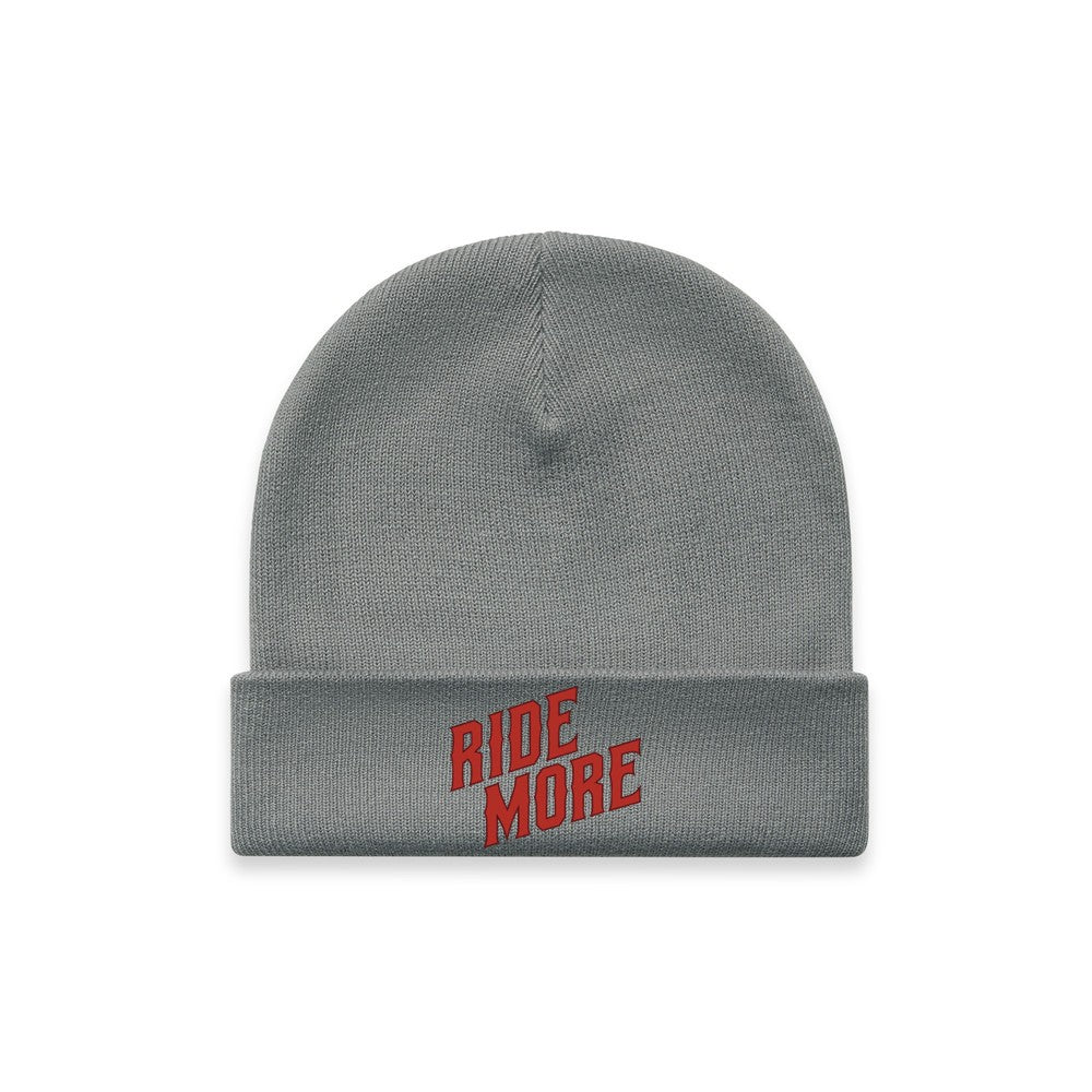 Ride More Biker Beanie Shadow Front
