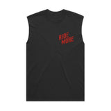 Ride More Biker Heavyweight Tank Faded Black Front