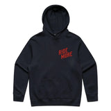 Ride More Biker Hoodie Ink Blue Front