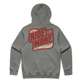 Ride More Biker Hoodie Shadow Back