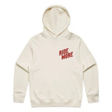 Ride More Biker Hoodie Tan Front