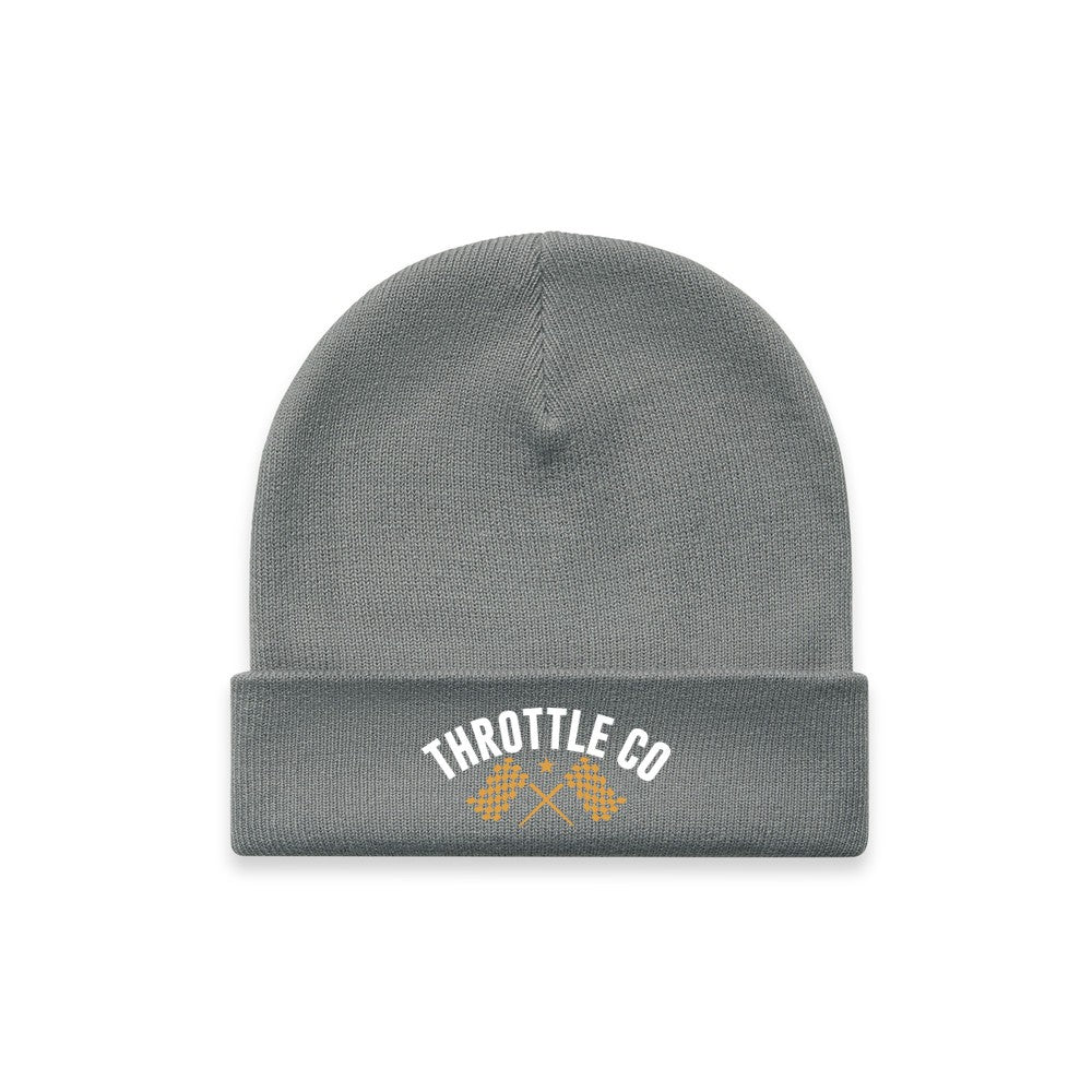 Ride More Flag Beanie Shadow Front