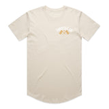 Ride More Flag Drop Tee Tan Front