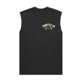 Ride More Flag Heavyweight Tank Faded Black Front