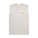 Ride More Flag Heavyweight Tank Faded Bone Front