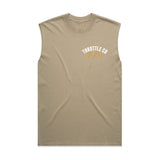 Ride More Flag Heavyweight Tank Faded Khaki Front