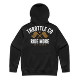 Ride More Flag Hoodie Black Back