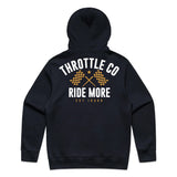 Ride More Flag Hoodie Ink Blue Back