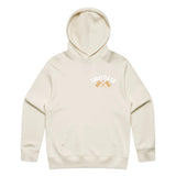 Ride More Flag Hoodie Tan Front
