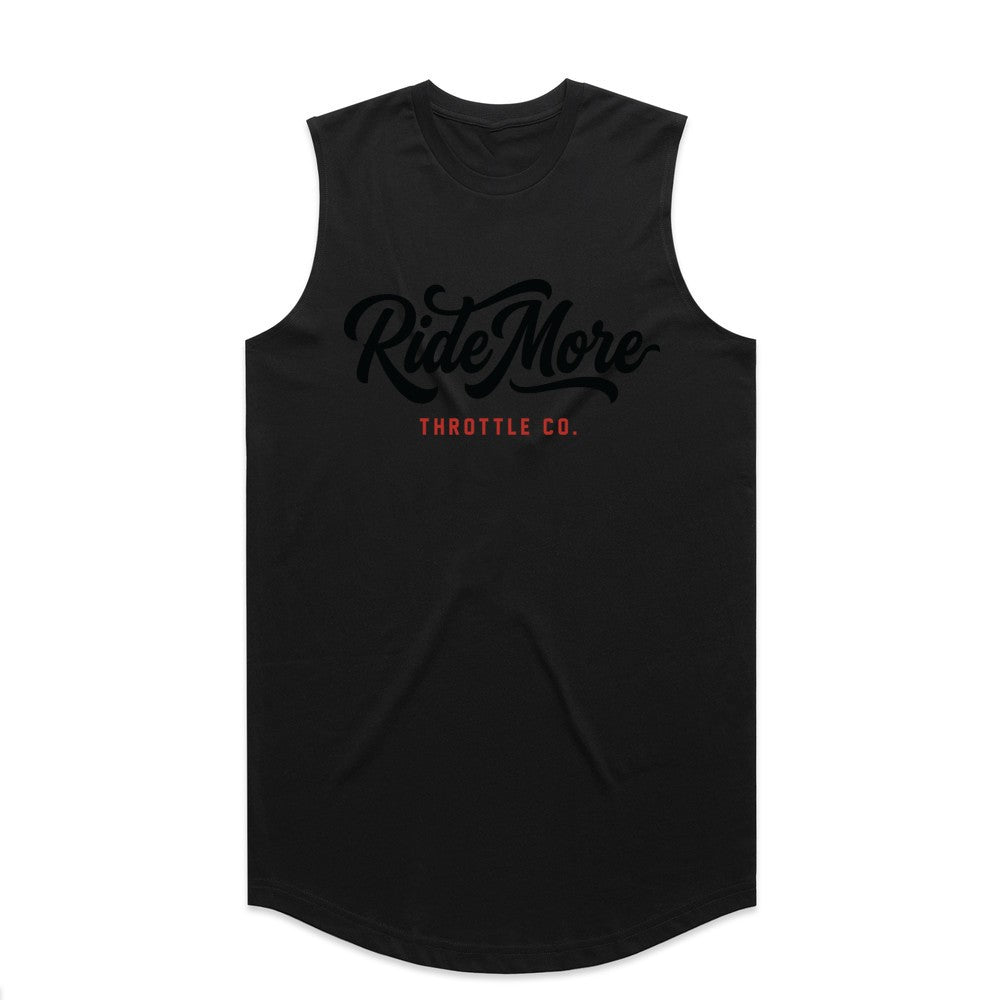 Ride More Flow Drop Tank Black Front