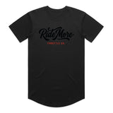Ride More Flow Drop Tee Black Front