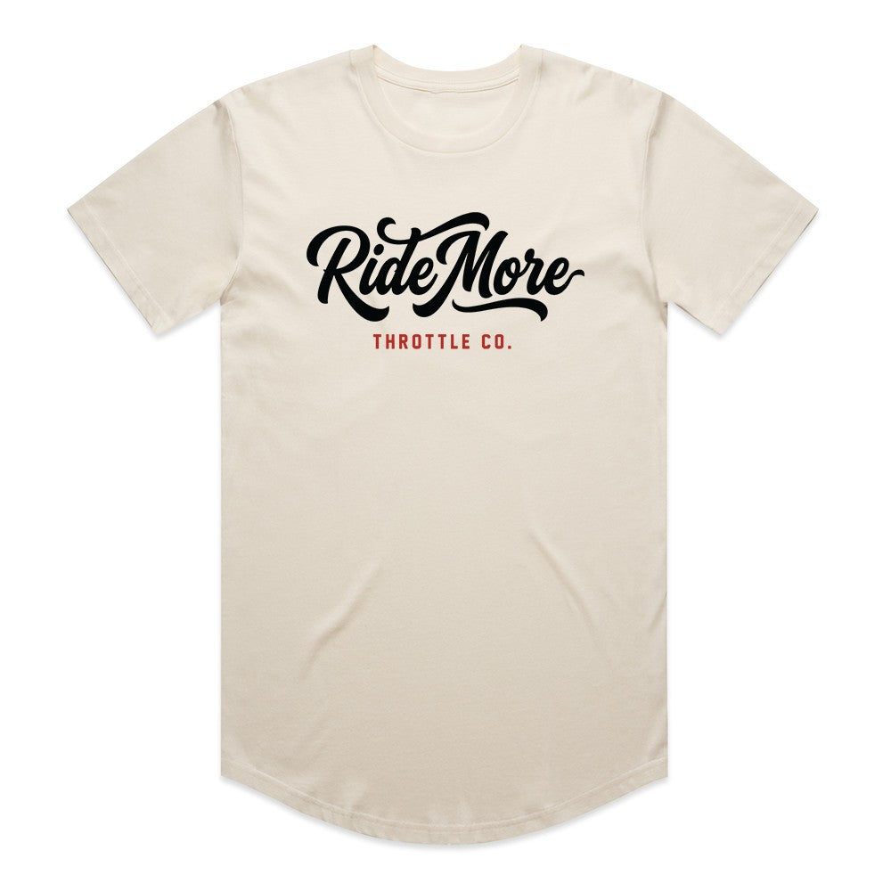 Ride More Flow Drop Tee Tan Front