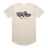 Ride More Flow Drop Tee Tan Front