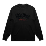 Ride More Flow Heavyweight Long Sleeve Tee Black Front