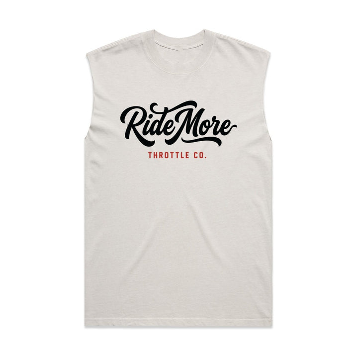 Ride More Flow Heavyweight Tank Faded Bone Front