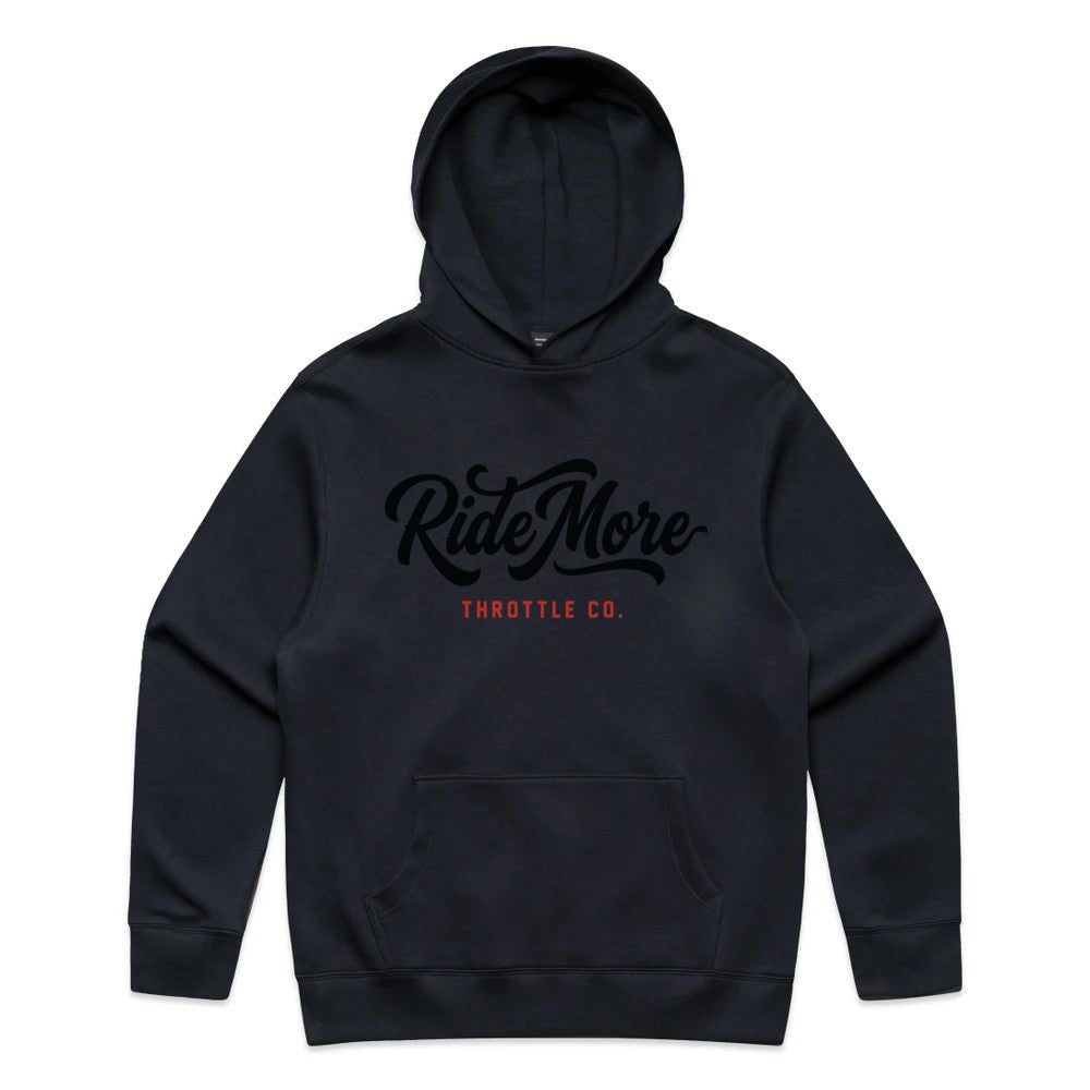 Ride More Flow Hoodie Ink Blue Front
