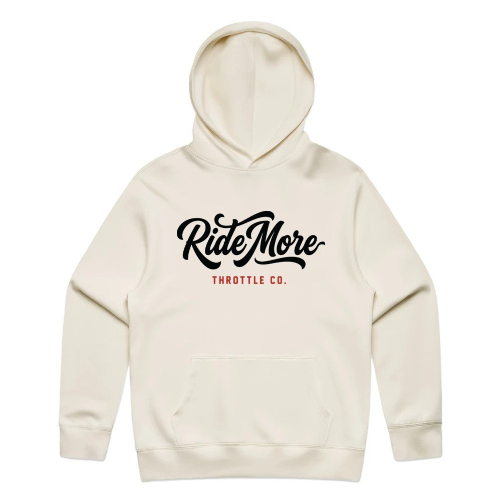 Ride More Flow Hoodie Tan Front