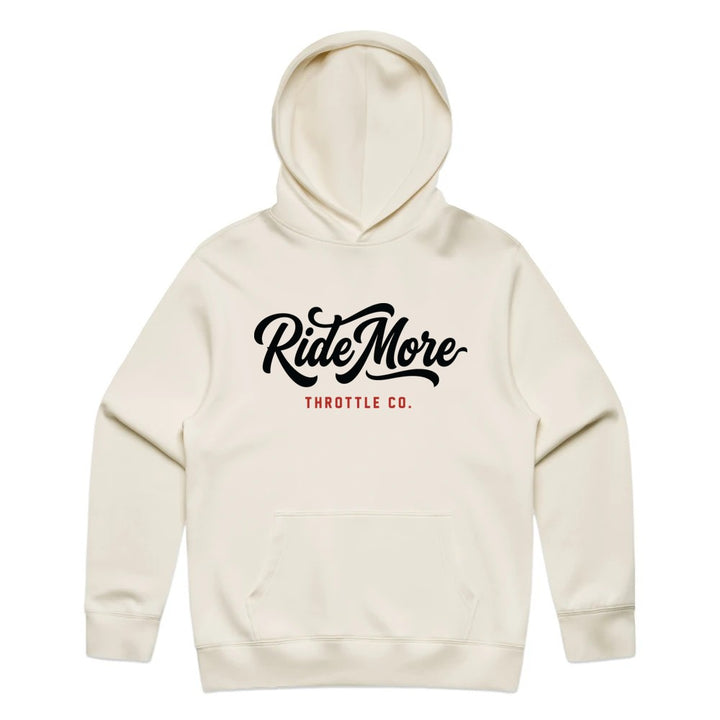 Ride More Flow Hoodie Tan Front