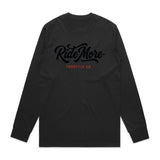 Ride More Flow Long Sleeve Tee Black Front