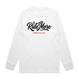 Ride More Flow Long Sleeve Tee White Front
