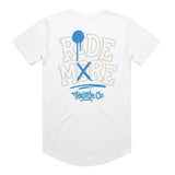 Ride More Graffiti Drop Tee White Back