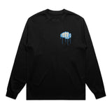 Ride More Graffiti Heavyweight Long Sleeve Tee Black Front