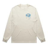 Ride More Graffiti Heavyweight Long Sleeve Tee Tan Front