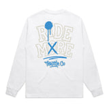 Ride More Graffiti Heavyweight Long Sleeve Tee White Back