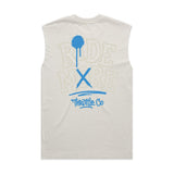 Ride More Graffiti Heavyweight Tank Faded Bone Back