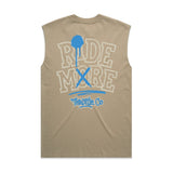 Ride More Graffiti Heavyweight Tank Faded Khaki Back
