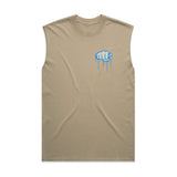 Ride More Graffiti Heavyweight Tank Faded Khaki Front