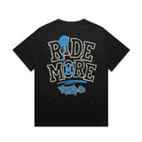 Ride More Graffiti Heavyweight Tee Black Back