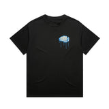 Ride More Graffiti Heavyweight Tee Black Front