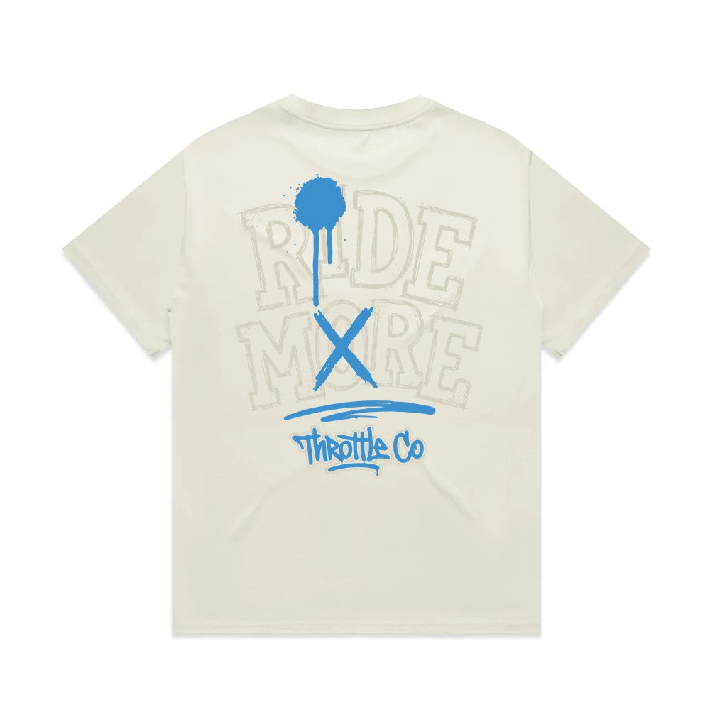 Ride More Graffiti Heavyweight Tee Tan Back