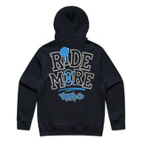 Ride More Graffiti Hoodie Ink Blue Back