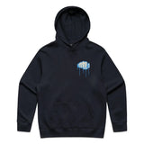 Ride More Graffiti Hoodie Ink Blue Front