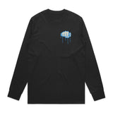 Ride More Graffiti Long Sleeve Tee Black Front