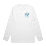 Ride More Graffiti Long Sleeve Tee White Front